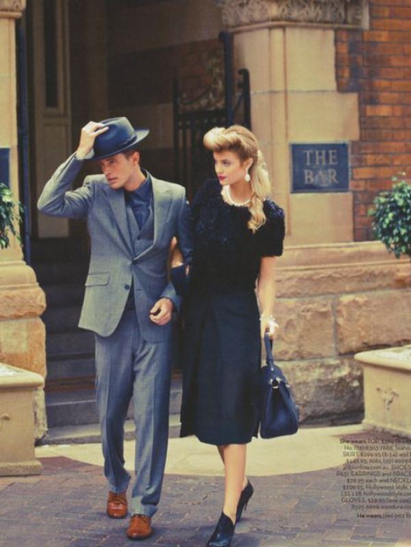 Baju dengan gaya retro yang klasik